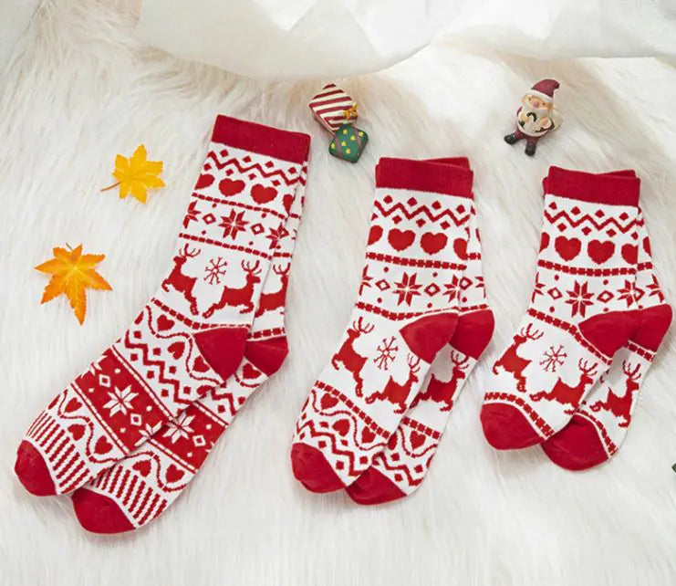 Children's Jacquard Christmas Socks for the Holidays