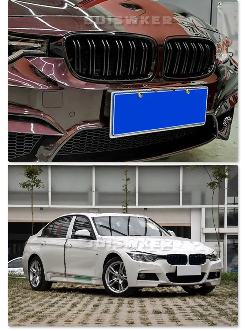 High Quality ABS Car Styling Front Kidney Grille Dual Slat Grille For BMW F30 F31 F35 2012-2018 320i 325i 328i Auto Accessories