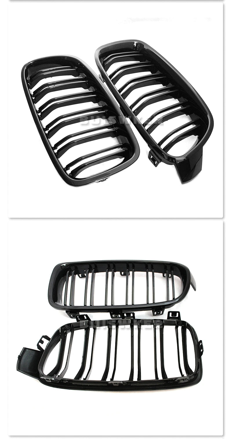 High Quality ABS Car Styling Front Kidney Grille Dual Slat Grille For BMW F30 F31 F35 2012-2018 320i 325i 328i Auto Accessories