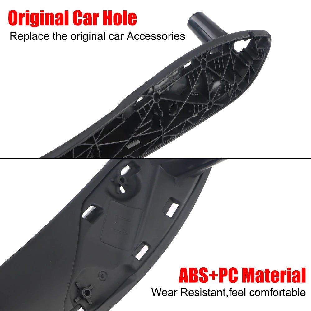 Car Inner Handle Black Front Rear Left/Right Interior Door Handles Door Panel Pull Trim Cover For BMW F30 F80 F31 F32 F34 F35