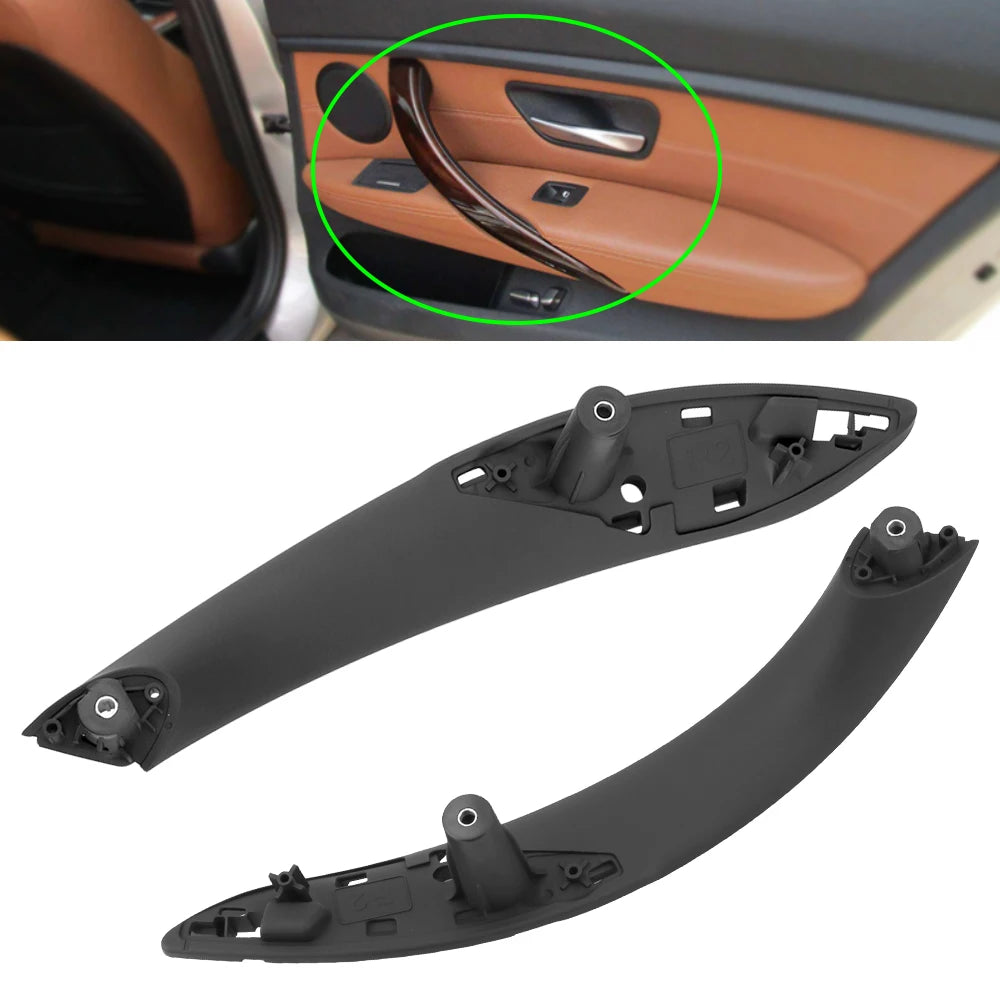 Car Inner Handle Black Front Rear Left/Right Interior Door Handles Door Panel Pull Trim Cover For BMW F30 F80 F31 F32 F34 F35