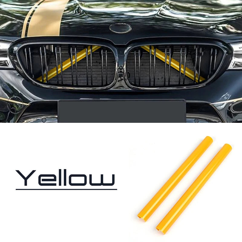 A Pair Car Front Grille Trim Strips For BMW F30 F31 F32 F33 F34 F36 F20 F21 F22 F23 G29 Car Sport Styling Decoration Accessories