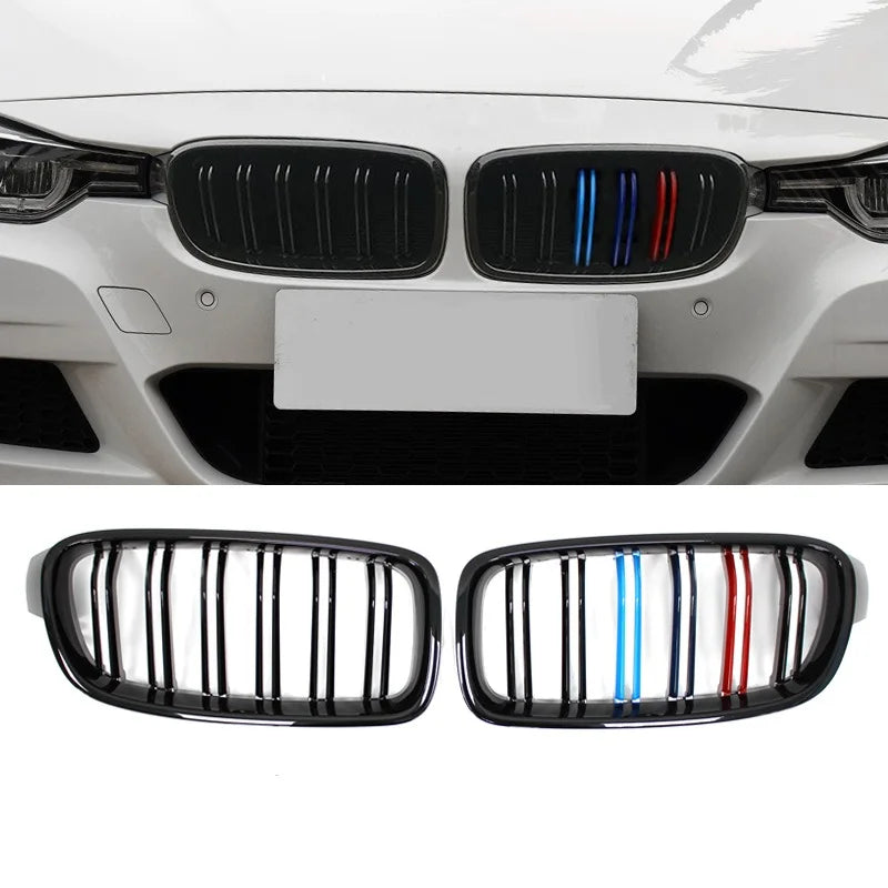 High Quality ABS Car Styling Front Kidney Grille Dual Slat Grille For BMW F30 F31 F35 2012-2018 320i 325i 328i Auto Accessories