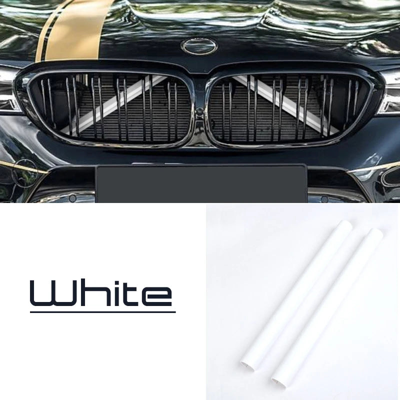 A Pair Car Front Grille Trim Strips For BMW F30 F31 F32 F33 F34 F36 F20 F21 F22 F23 G29 Car Sport Styling Decoration Accessories