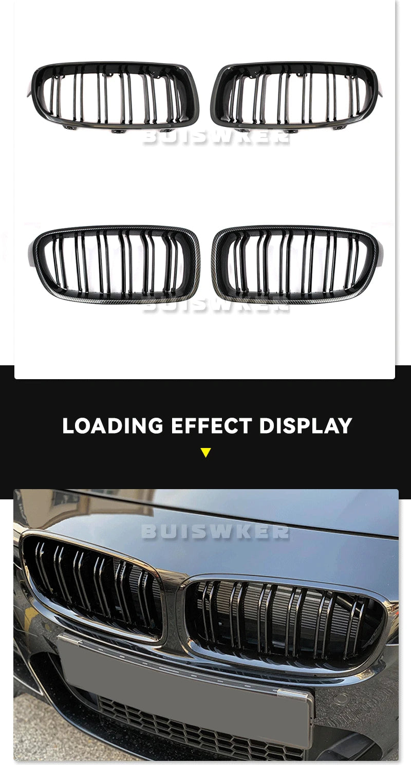High Quality ABS Car Styling Front Kidney Grille Dual Slat Grille For BMW F30 F31 F35 2012-2018 320i 325i 328i Auto Accessories