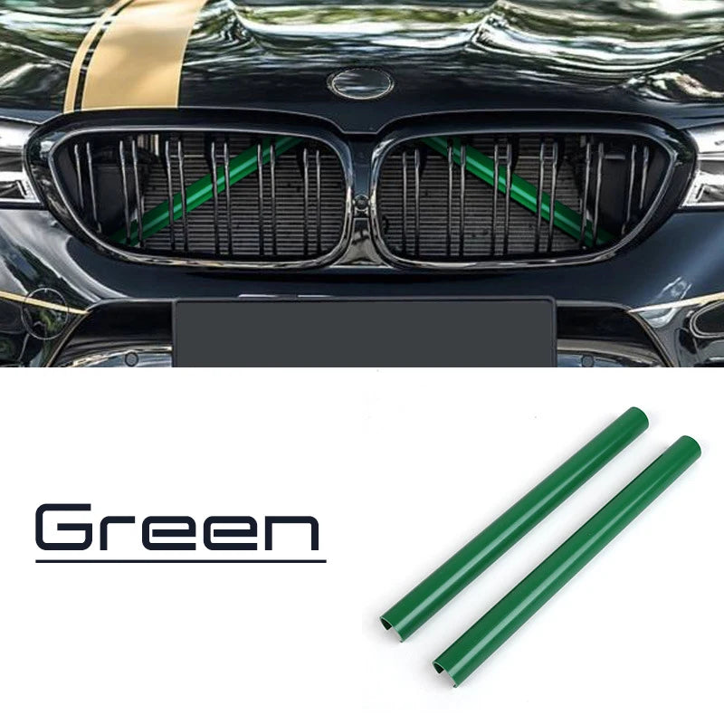 A Pair Car Front Grille Trim Strips For BMW F30 F31 F32 F33 F34 F36 F20 F21 F22 F23 G29 Car Sport Styling Decoration Accessories