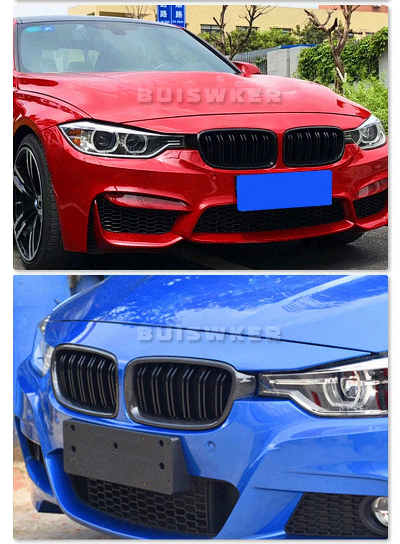High Quality ABS Car Styling Front Kidney Grille Dual Slat Grille For BMW F30 F31 F35 2012-2018 320i 325i 328i Auto Accessories