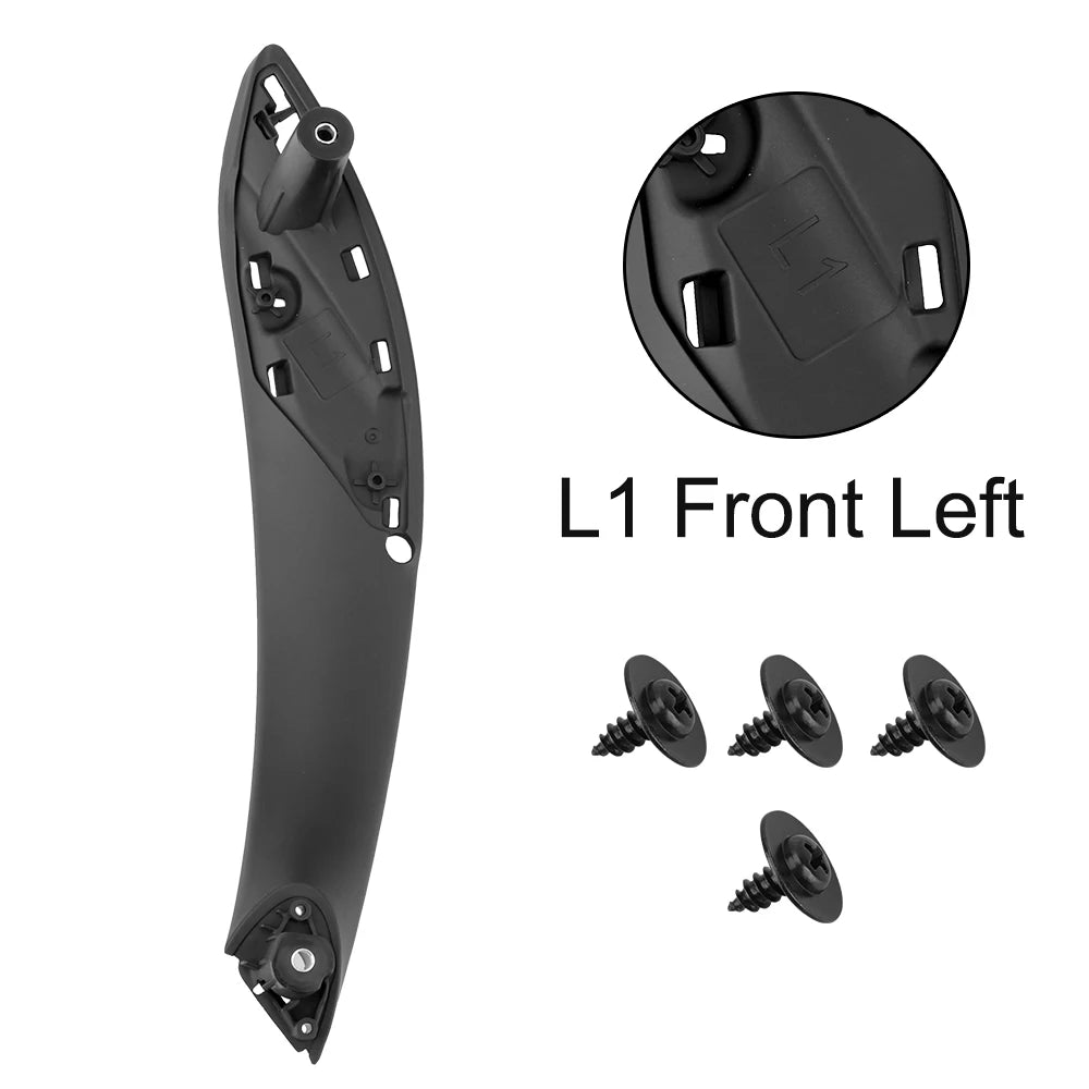 Car Inner Handle Black Front Rear Left/Right Interior Door Handles Door Panel Pull Trim Cover For BMW F30 F80 F31 F32 F34 F35
