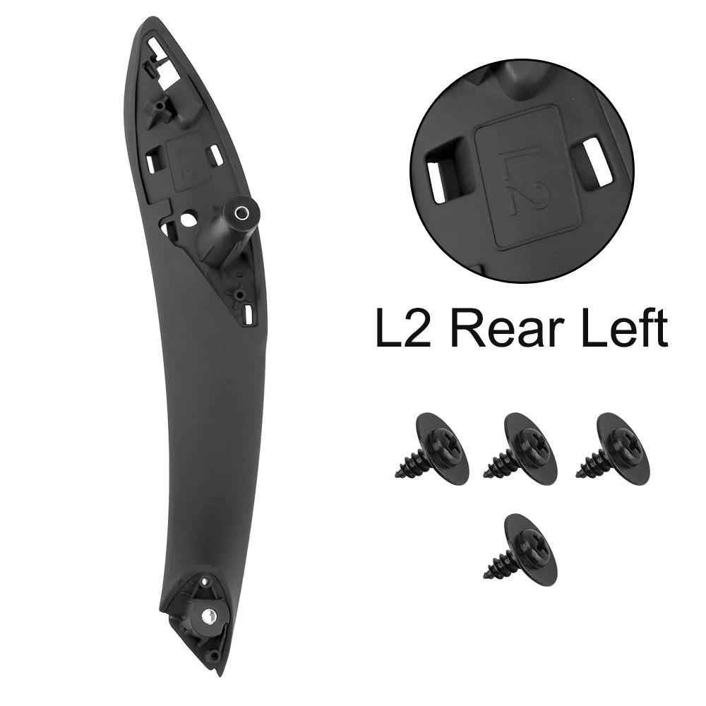 Car Inner Handle Black Front Rear Left/Right Interior Door Handles Door Panel Pull Trim Cover For BMW F30 F80 F31 F32 F34 F35