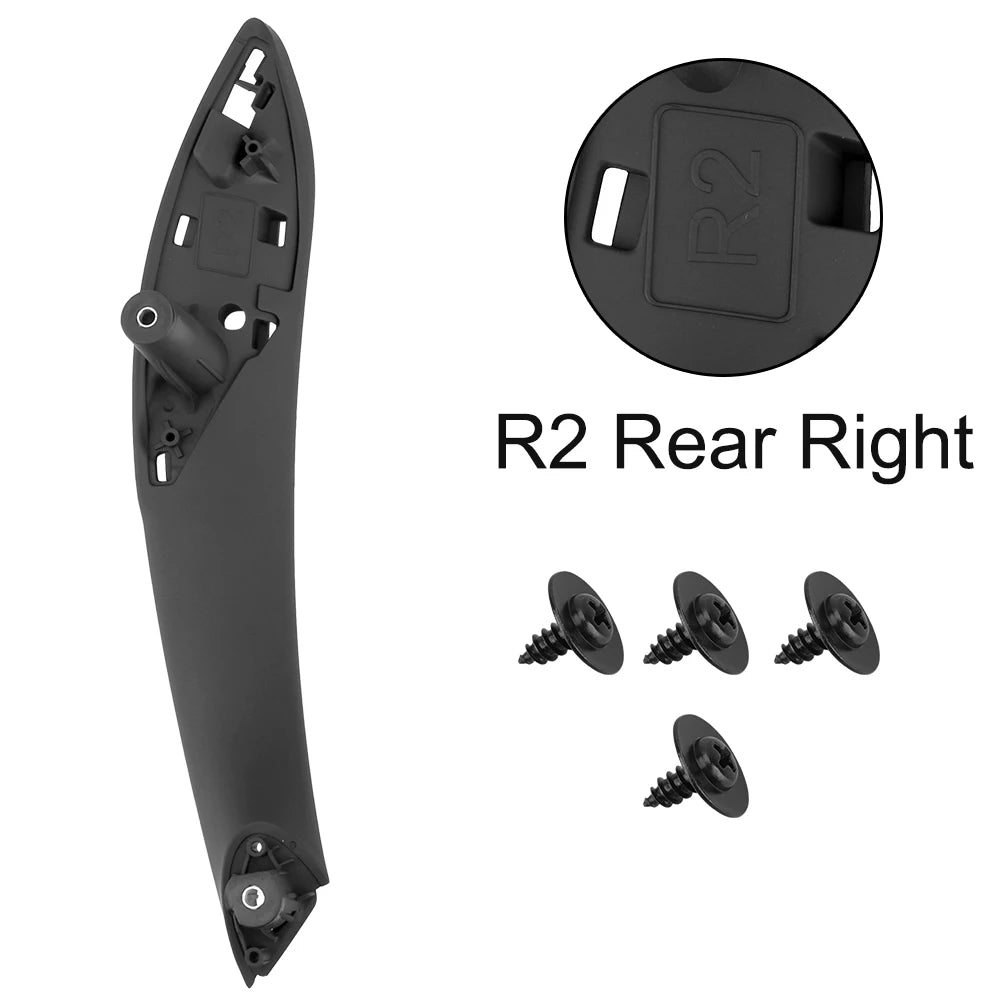 Car Inner Handle Black Front Rear Left/Right Interior Door Handles Door Panel Pull Trim Cover For BMW F30 F80 F31 F32 F34 F35