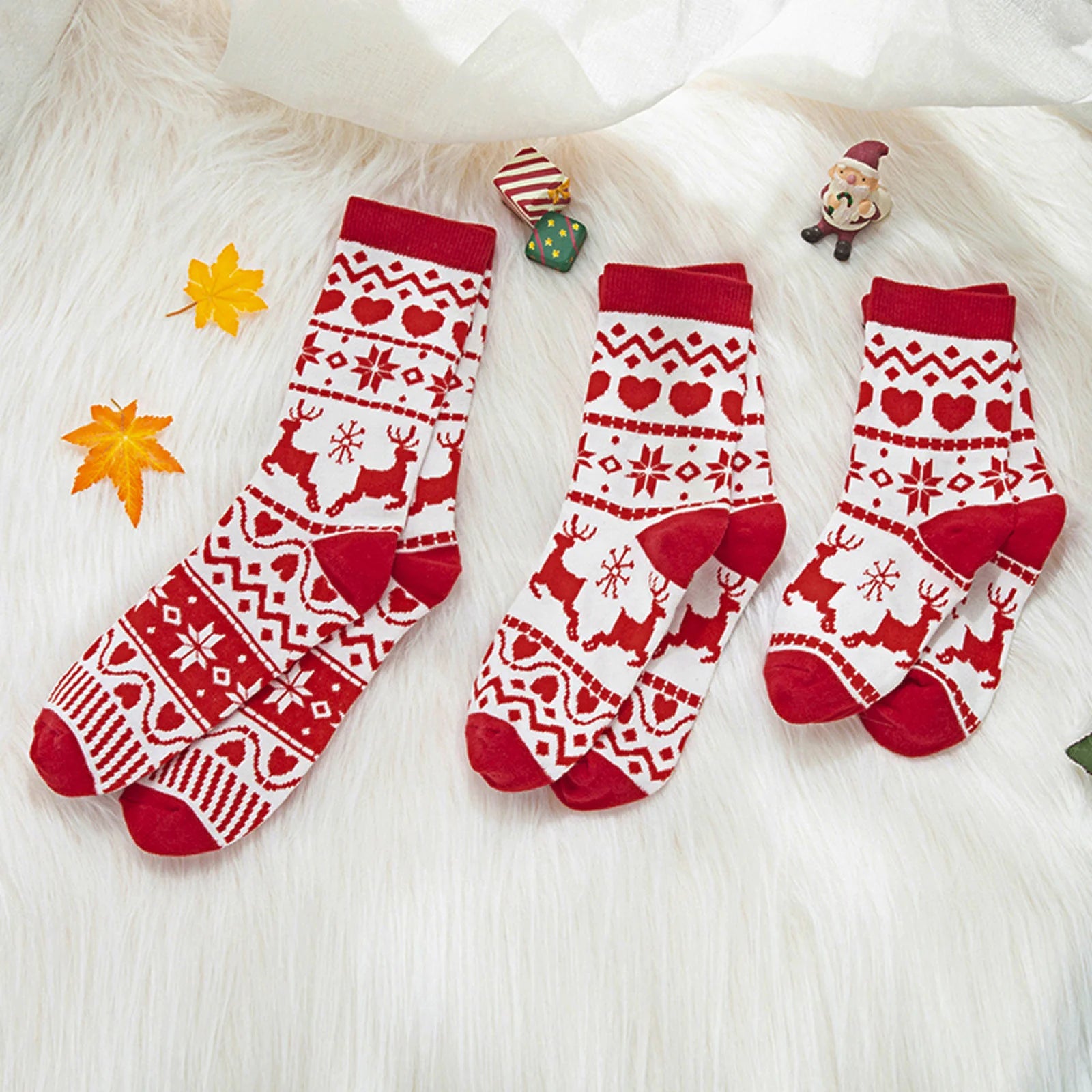 Children's Jacquard Christmas Socks for the Holidays